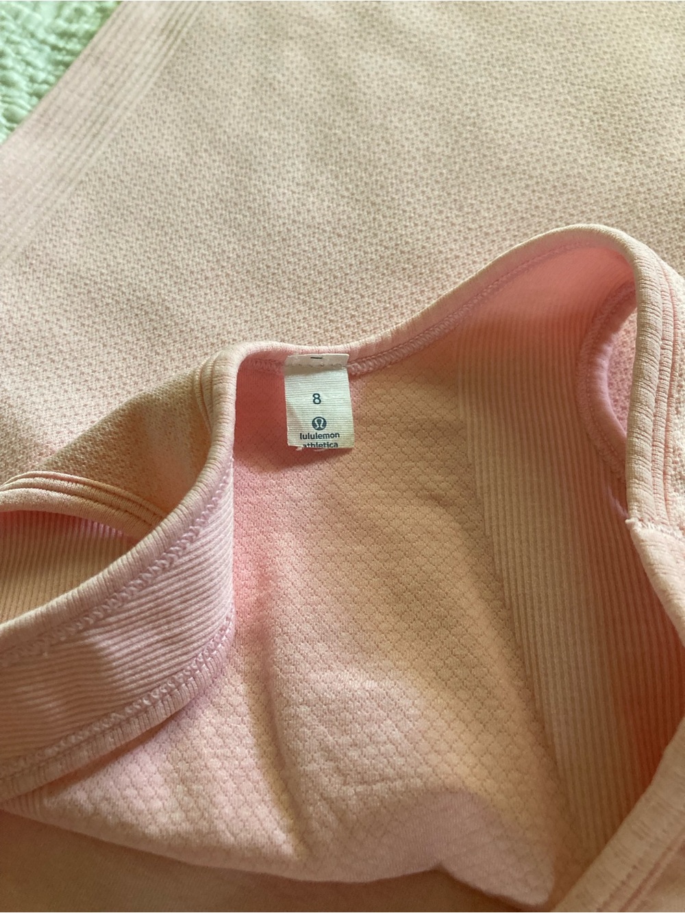 Cute Lululemon Seamlessly Covered Tank in Pretty Candy Pink - Picture 12 of 13